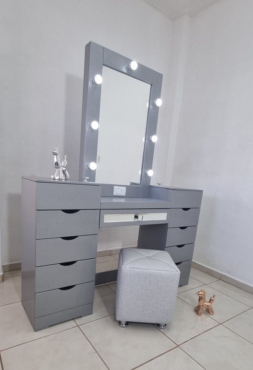 TOCADOR VANITY BLANCO – Faga Mueblerías